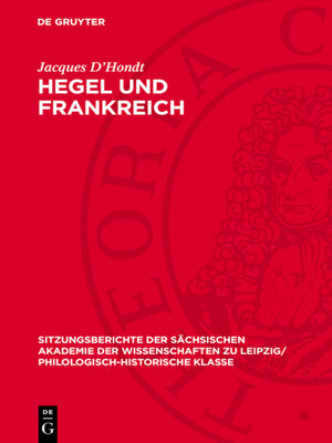 cover image of Hegel und Frankreich